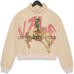 Mens Hoodies Sweatshirts Ağır Endüstri Moda Marka Kazak Hoodie Kadınlar Yeni Avrupa Amerikan INS Nakış Totem Tasarım Retro Hoodie Casual Jack J230818