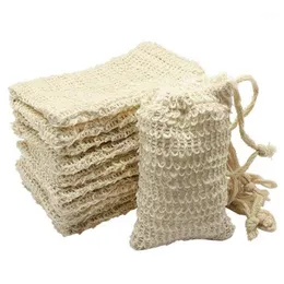 Hanging Baskets Shower Bath Sisal Soap Bag Natural Exfoliating Saver Pouch Holder 50Pcs1 Drop Delivery Home Garden Housekee Organizati Dhtna