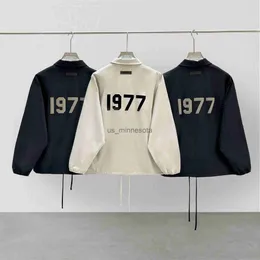 Men's Hoodies Sweatshirts FW23 New Season 8 Street Fashion Brand Essentials Unisex Jacket 1977 Letter Print Hip Hop Loose Oversize Casual Coat J230821