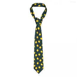 Базу галстуки милые фруктовые лимонные галстук, женщины, женщины, полиэстер 8 см, для мужчин тонкие классические аксессуары Gravatas Party