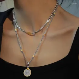 Colares pendentes Colar de alfabetismo 100 idiomas Eu te amo disco jóias femininas collier women bijoux amigo presente