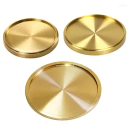 Cups Saucers Brass Coasters Cup Home Decor Drink For Bar Kitchen Dropship