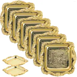 Set di stoviglie da 10 pezzi Tavolo decorativo Porta di caramelle forniture dessert in stile europeo piatto di stoccaggio di frutta in plastica che serve vassoio