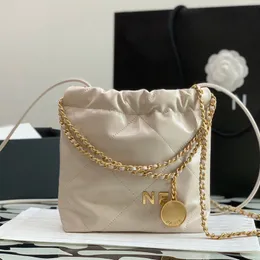 Women Classic Designer Bag Coin Pure Coin 22 حقائب اليد الأزياء حقيبة سلسلة جلدية عدة ألوان متوفرة أكياس دلو متعددة المناسبة yc0155