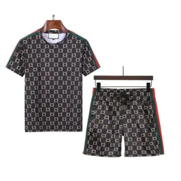 Mens Designers Tracksuit Set Running 2023 Fashion Men Tracksuits Letter Slim Clothing Track Kit Casual Sports Short sleeve Suit Asian size M-3XL
