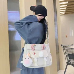 Shoulder Bags Large Capacity Bag for Women's Crossbody New Single Girls Cute Rabbit Ears High School Students