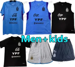 Argentyna kamizelki treningowe koszulki piłkarskie Kids Otamendi de Paul L.Martinez Kun Aguero Dybala Di Maria Maradona Tagliafico Drużyna 22 23 piłka nożna