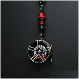 Interiördekorationer Creative BBS Wheel Brake Absorber Rearview Mirror Pendant TE37 Modifierad bil avancerad hellaflush droppleverans M DHLXD