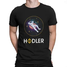 Herr t -skjortor bnb hodler tshirt för män binance klädstil polyester skjorta mjuk