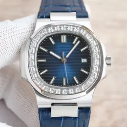 Luxury Designer Watch Mens titta på rörelse rostfritt stål diamant lady vattentät lysande armbandsur av hög kvalitet automatisk 2813 rörelse klockor med ruta x1