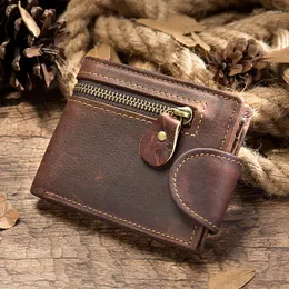 Wallets Sbirds Leather Wallet Real Cowskin Short Purse Clip Card For Men Male Pocket Slim