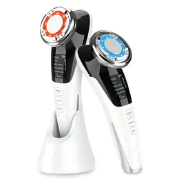 Rejuvenate Your Skin with Hot & Cold LED Light Sonic Vibration Massager - EMS Galvanic Face Lifting Facial Massager