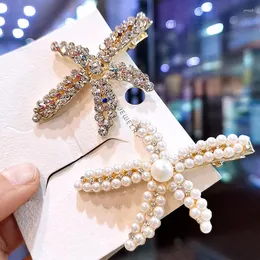 Hårklipp avancerad koreansk sjöstjärna pärla hårnål tiara ins webbkändis inlagd kristallglas duck munklippkant flicka