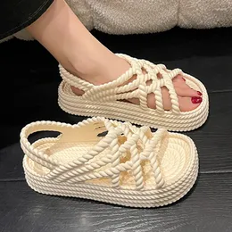 Sandals Women's Summer Fashion 2023 Style Korean Version Trend Simple And Versatile Comfortable Outdoors Beach Single Shoes