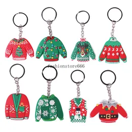 Cartoon Christmas Series Keychain Christmas Gifts Bag Pendant Accessories for Kids Friends Gift