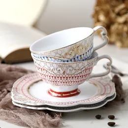 أكواب كوب من السيراميك القهوة المنزلية الفاخرة الفاخرة مع ملعقة بعد الظهر كوب شاي شاي شاي 230818