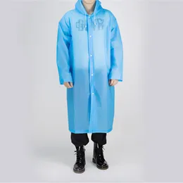 레인 코트 환경 여성 비옷 남성 블루 비 옷 커버 후드 폰초 오토바이 레인웨어 성인 클리어 휴대용 재킷