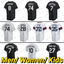 Männer Frauen Kinder 88 Luis Robert Jersey Baseball 79 Jose Abreu 7 Tim Anderson Frank Thomas 72 Carlton Fisk Jose Ruiz Leury Garcia Eloy Jimenez Kopech Moncada Custom