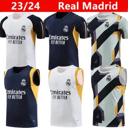 2023-2024 REAL Madrids TRACKSUIT set TRAINING suit 23/24 BELLINGHAM VINI JR men and kids short sleeve vest football training suit chandal futbol surveyement