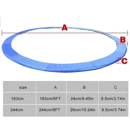 매트 핫 트램폴린 보호 매트 트램폴린 안전 패드 라운드 스프링 보호 커버 유용한 트램폴린 보호 매트