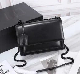 Loulou torebki oryginalne designerskie zachód słońca skórzana torba luksusowa klapa oryginalne torebki na ramię Medium Crossbody moda