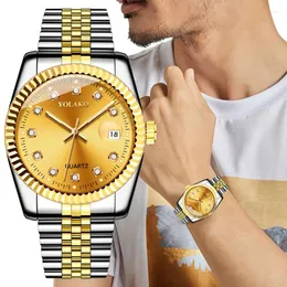 Wristwatches Sdotter Luxury Watch Men's Automatic Mechanical Moon Phase Steel Band Relojes De Cuarzo Para Hombre