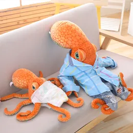 PLUSH DOLLS Simulation Exquisite Octopus Plush Toys Stuffed Marine Squid Doll Education Presents for Kids Room Bil Decoration 230818