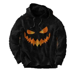 Halloween -mäns nya pumpa digitala tryck julserie -hoodie