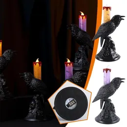 Andere Event -Party liefert Halloween Crow Candle Light Horror Led Lamp Geisterdekoration Requisiten Handkürbis Spinne DIY F0Z2 230818