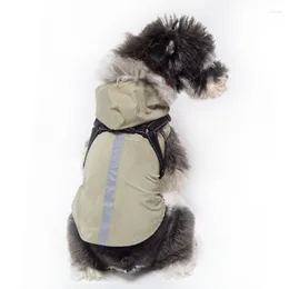 Одежда для собак для собак Средний и большой тяговой отражающий водонепроницаемый воздухопроницаемый плащ