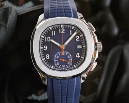 Super Case CH Uhren Blau 5968A-001 Zifferblatt Stahl A7750 Sport Herren Chronograph 316L 28-520 5968 Uhr Automatische Version ETA Stoppuhr Wat Hacn