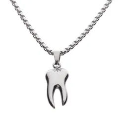 Hip Hop BOY Band Teeth Pendant Necklace For Men And Women Titanium Steel High Grade Charm Jewelry