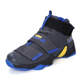 2023 Kvinnor Mens High Top Basketball Shoes Bekväma Sneakers Youth Breattable Mesh Sports Trainers