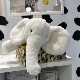 Plush Dolls 45/55/70CM Cute Nordic Style Plush Elephant Toy Lovely Lying Elephant Appease Toy Stuffed Soft for Kids Baby Girls Xmas Gift 230818