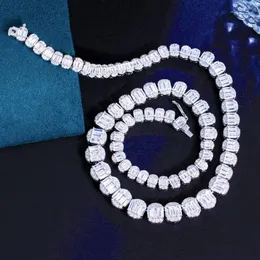 Chains Pera Super Quality Cubic Zirconia Silver Plated Round Necklaces Costume Party For Women Wear Jewelry Accessories P058