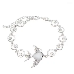 Länkarmband bn-00011 söt opal fiskarmband för kvinnor tillbehör designer lyx silver pläterad smycken mors dag gåva mamma