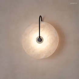 Wandlampe nordisch minimalistische Moderne Marmor Tee Rundendes Restaurant Wohnzimmer Schlafzimmer Bett