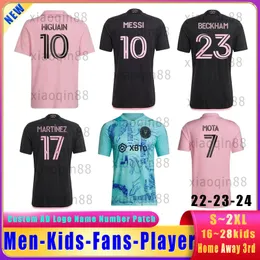 23-24 Inter Miami Futbol Takımı Jersey CF 2023 2024 23 24 Futbol Mezisi Ev/Uzakta Jersey Erkek ve Kadın Çocuk Set Oyuncu Fan Edition Thai Edition