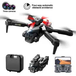 M51 Mini Drone 4K Professinal Three Camera Wide Angle Optical Flow Localization Four-way Obstacle Avoidance RC Quadcopter