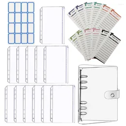 Gift Wrap Accounting Book A6 Envelopes Budget Clear Binder Planner Planning Table Organizer Cash Books