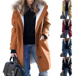女性のパーカー2023秋と冬のヨーロッパ系アメリカ人の女性のためのフード付きコート4x-5xファッション2x