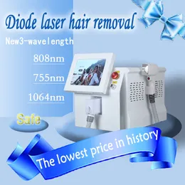 2023HOT Portable 808NM Laser Painless Permanent Hair Removal Machine Cooling System Three Wavelength Diode Laser