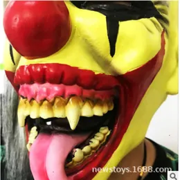 Effrayant Halloween Masque Horreur Vert Visage Joker Masque ...