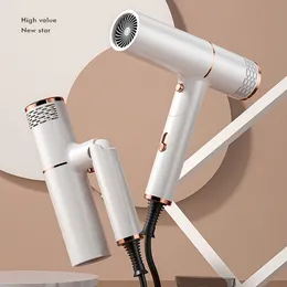 Hair Dryers Professional Folding Hair dryer Strong Wind Salon Dryer Cold Wind Air Anion Hair Care Mini Travel Blow Drier Portable 230821