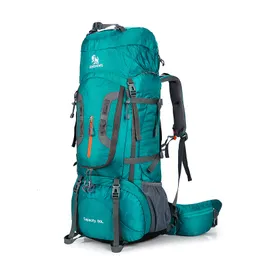 Backpacking Packs 80L camping vandring ryggsäckar stora utomhusväska ryggsäck nylon superlight sport rese aluminium legering stöd 165 kg 230821