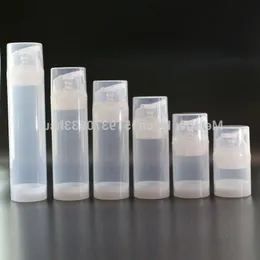 Ferramentas de maquiagem Transparente Bomba Bomba Bottle Plástico Garrafas Air Sem Air para Lotion Banho Recipiente Cosmético 10 PCs/Lote Xaeku