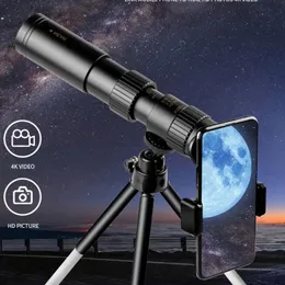 التلسكوبات العسكرية مناظير طويلة المدى 10-300x Zoom HD Portable Professional Professional Professional Monocular Lowing Light Light For Hunting 230818