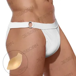 Outras calcinhas anel duplo meio embrulhado masculino masculino calça de natação em forma de T