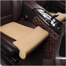 Car Seat Covers Ers Leather Leg Foot Thigh Support Cushion Single Piece Four Seasons Extended Type Drop Delivery Mobiles Motorcycles Dhge2