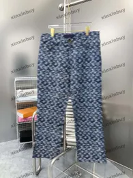 xinxinbuy erkek kadın tasarımcı pantolon kabartma yaması cep panelli bahar yaz gündelik pantolon mektup siyah haki s-3xl